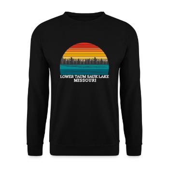 Lac Bas-Taum Sauk Missouri - Sweat-shirt Unisexe - noir - Devant - Alina (178cm) & Michal (187cm)