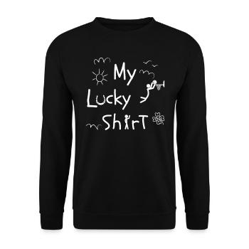 Basketballer Basketball-spieler lustiges - Unisex Pullover - Schwarz - Vorne - Alina (178cm) & Michal (187cm)