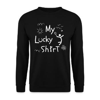 Joueur de badminton Jeux de badminton amusant - Sweat-shirt Unisexe - noir - Devant - Alina (178cm) & Michal (187cm)