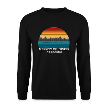 Merritt Reservoir Nebraska - Sweat-shirt Unisexe - noir - Devant - Alina (178cm) & Michal (187cm)