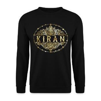 Kiran - Unisex Sweatshirt - black - Front - Alina (178cm) & Michal (187cm)
