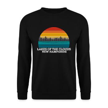 Lacs des Nuages New Hampshire - Sweat-shirt Unisexe - noir - Devant - Alina (178cm) & Michal (187cm)
