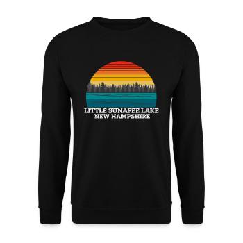 Little Sunapee Lake New Hampshire - Unisex Sweatshirt - black - Front - Alina (178cm) & Michal (187cm)