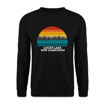 Lac Locke New Hampshire - Sweat-shirt Unisexe - noir - Devant - Alina (178cm) & Michal (187cm)