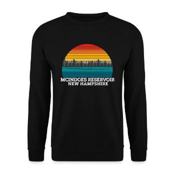 Réservoir McIndoes New Hampshire - Sweat-shirt Unisexe - noir - Devant - Alina (178cm) & Michal (187cm)