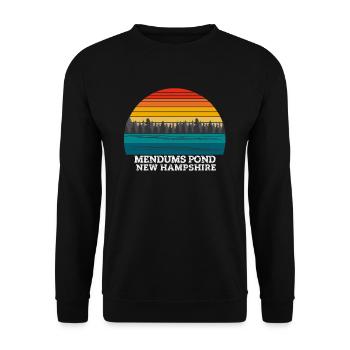 Mendums Pond New Hampshire - Sweat-shirt Unisexe - noir - Devant - Alina (178cm) & Michal (187cm)