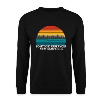 Pontook Reservoir New Hampshire - Unisex Sweatshirt - black - Front - Alina (178cm) & Michal (187cm)