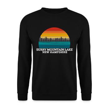 Surry Mountain Lake New Hampshire - Unisex Sweatshirt - black - Front - Alina (178cm) & Michal (187cm)
