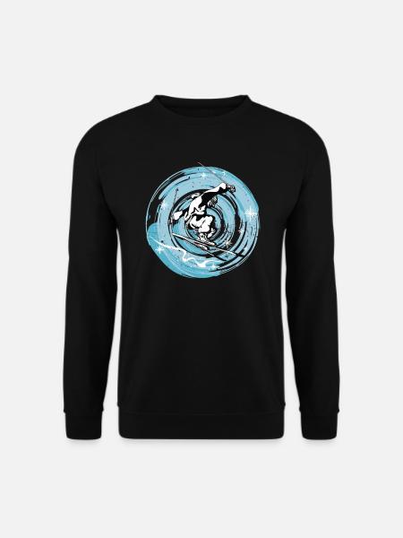 Skiing Skiing Skiing Skier skiing - Unisex Sweatshirt - black