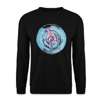Feldhockeyspieler Hockey Hallenhockey Frauen - Unisex Pullover - Schwarz - Vorne - Alina (178cm) & Michal (187cm)