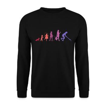 Joueur de hockey sur gazon Hockey Indoor Hockey Evolution - Sweat-shirt Unisexe - noir - Devant - Alina (178cm) & Michal (187cm)