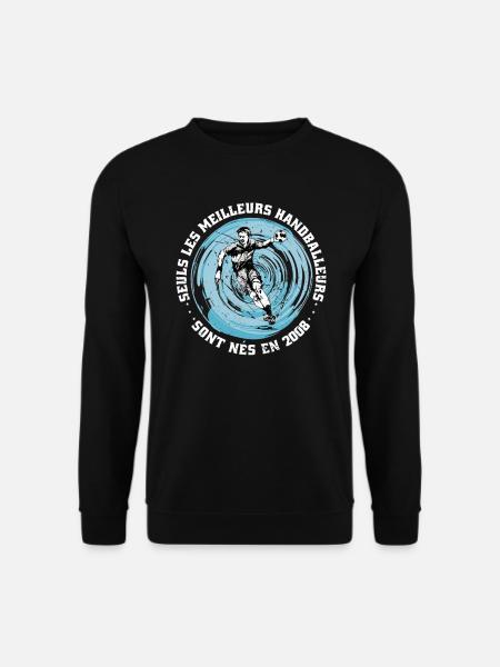 Französischer Handballer Jahrgang 2008 Geburtstag - Unisex Pullover - Schwarz