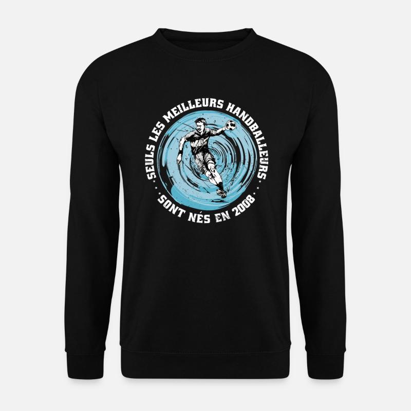 Französischer Handballer Jahrgang 2008 Geburtstag - Unisex Pullover - Schwarz