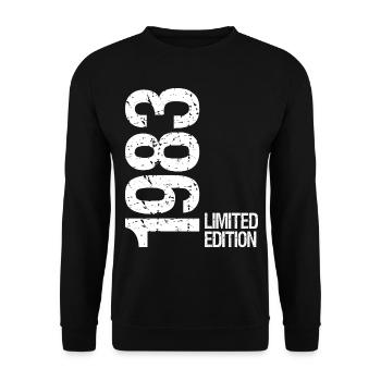 1983 Limited Edition - Unisex Sweatshirt - black - Front - Alina (178cm) & Michal (187cm)