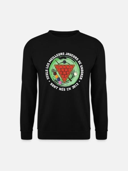 Französisch Snooker-Spieler Jahrgang 2012 - Unisex Pullover - Schwarz