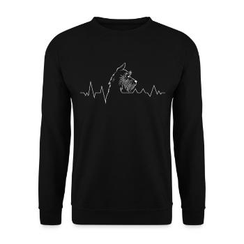 Hunderasse Schnauzer-Hund Hundeliebhaber - Unisex Pullover - Schwarz - Vorne - Alina (178cm) & Michal (187cm)