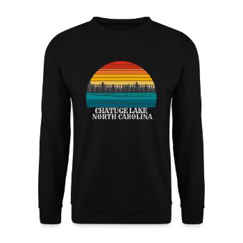 Chatuge Lake Caroline du Nord - Sweat-shirt Unisexe - noir - Devant - Alina (178cm) & Michal (187cm)