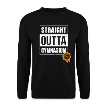 Abi 2023 Examen Abitur réussi Obtention du diplôme Abitur - Sweat-shirt Unisexe - noir - Devant - Alina (178cm) & Michal (187cm)
