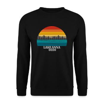 Lake Anna Ohio - Unisex Sweatshirt - black - Front - Alina (178cm) & Michal (187cm)