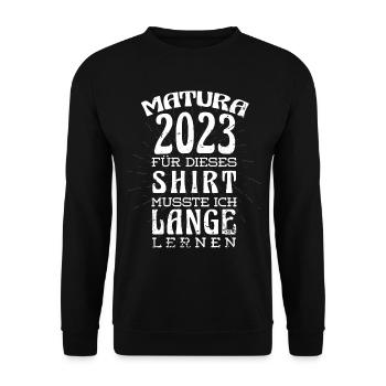 Matura 2023 Abitur a réussi Matura long apprentissage - Sweat-shirt Unisexe - noir - Devant - Alina (178cm) & Michal (187cm)