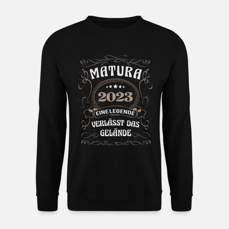 Matura 2023 Abitur bestanden Legende-Gelände - Unisex Pullover - Schwarz