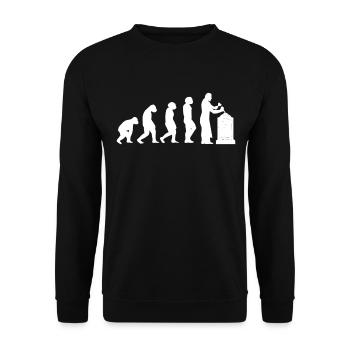 Sculptors Craftsmen Stone sculptors Gravestones - Unisex Sweatshirt - black - Front - Alina (178cm) & Michal (187cm)
