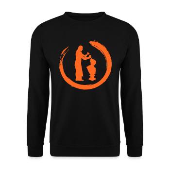 Stonemason Craftsmen Stone sculptors Sculptors - Unisex Sweatshirt - black - Front - Alina (178cm) & Michal (187cm)
