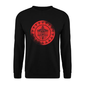 Paramedic Ambulance Emergency Sani - Unisex Sweatshirt - black - Front - Alina (178cm) & Michal (187cm)