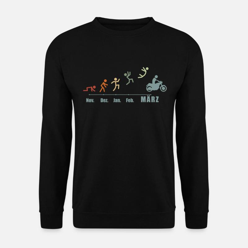 Motorradfahrer Motorcycle-bike Moped - Unisex Pullover - Schwarz
