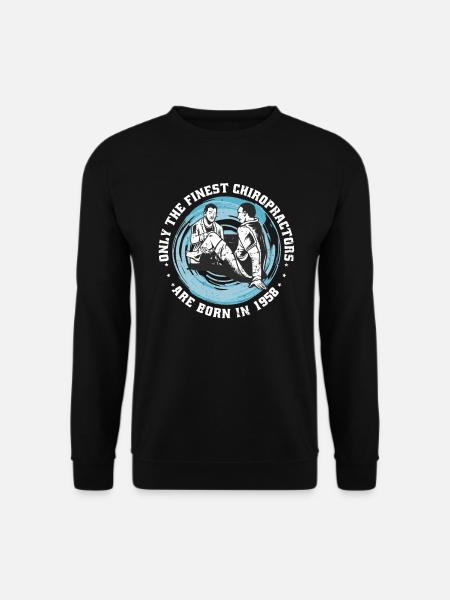 Physiotherapy born 1958 - Unisex Sweatshirt - black