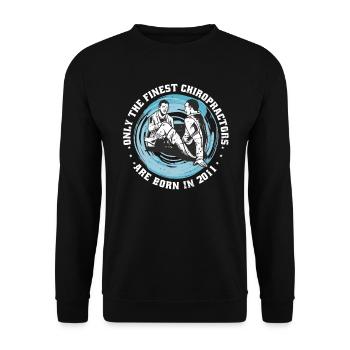 Physiothérapie née en 2011 - Sweat-shirt Unisexe - noir - Devant - Alina (178cm) & Michal (187cm)