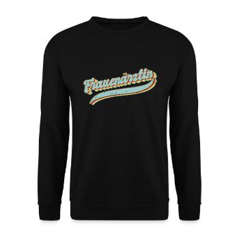 Frauenarzt Hebamme Frauenärztin - Unisex Pullover - Schwarz - Vorne - Alina (178cm) & Michal (187cm)
