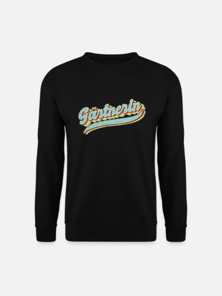 Landschaftsgärtner Vintage Gärtnerin - Unisex Pullover - Schwarz