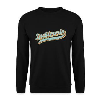 Maler Anstreicher Vintage Lackiererin - Unisex Pullover - Schwarz - Vorne - Alina (178cm) & Michal (187cm)