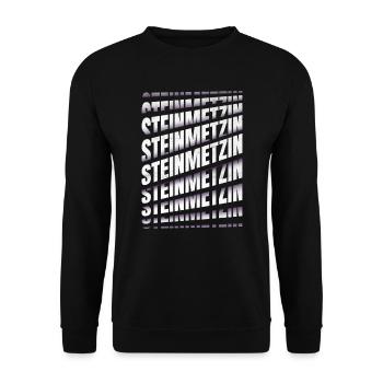 Handwerker Steinmetz Spruch Steinmetzin - Unisex Pullover - Schwarz - Vorne - Alina (178cm) & Michal (187cm)