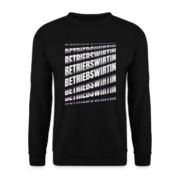 BWL Spruch Betriebswirtin - Unisex Pullover - Schwarz - Vorne - Alina (178cm) & Michal (187cm)