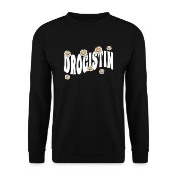 Apotheker niedliche Blumen Drogistin - Unisex Pullover - Schwarz - Vorne - Alina (178cm) & Michal (187cm)