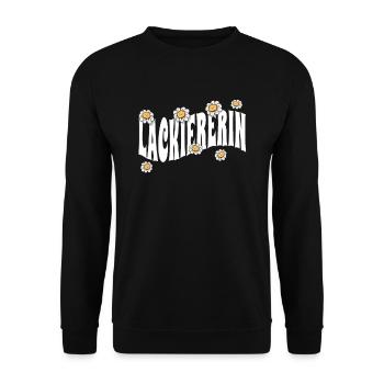 Maler Anstreicher niedliche Blumen Lackiererin - Unisex Pullover - Schwarz - Vorne - Alina (178cm) & Michal (187cm)