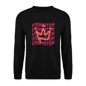 Handwerker Steinmetz Berufsbezeichnung Steinmetzin - Unisex Pullover - Schwarz - Vorne - Alina (178cm) & Michal (187cm)