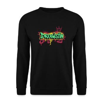 Apotheker Graffiti-Art Drogistin - Unisex Pullover - Schwarz - Vorne - Alina (178cm) & Michal (187cm)