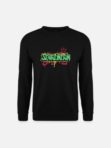 Schreiner Graffiti-Art Schreinerin - Unisex Pullover - Schwarz