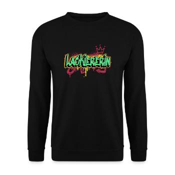 Maler Anstreicher Graffiti-Art Lackiererin - Unisex Pullover - Schwarz - Vorne - Alina (178cm) & Michal (187cm)