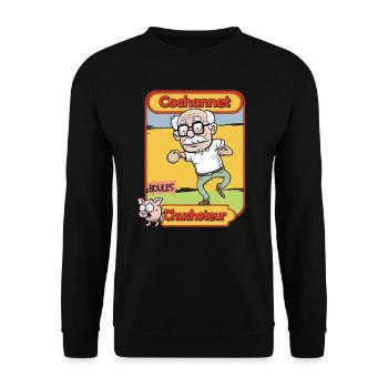 Petanque boccia French petanque - Unisex Sweatshirt - black - Front - Alina (178cm) & Michal (187cm)