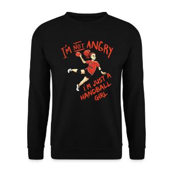Handball Joueur Handball Handball Filles - Sweat-shirt Unisexe - noir - Devant - Alina (178cm) & Michal (187cm)