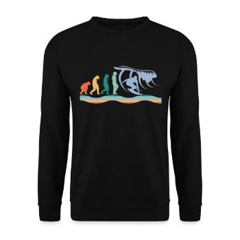 Surfer Sport Vintage Surfer Planche de surf - Sweat-shirt Unisexe - noir - Devant - Alina (178cm) & Michal (187cm)
