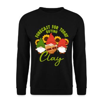 Prévisions pour aujourd’hui Achat d’un nouveau Clay Yard Gnome - Sweat-shirt Unisexe - noir - Devant - Alina (178cm) & Michal (187cm)