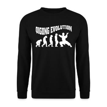 Qi-Gong Chigong Meditation Thai-Chi Evolution - Unisex Pullover - Schwarz - Vorne - Alina (178cm) & Michal (187cm)