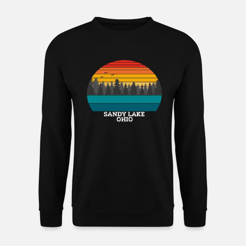 Sandy Lake Ohio - Unisex Pullover - Schwarz