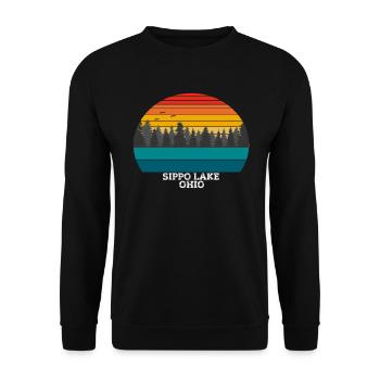 Lac Sippo Ohio - Sweat-shirt Unisexe - noir - Devant - Alina (178cm) & Michal (187cm)