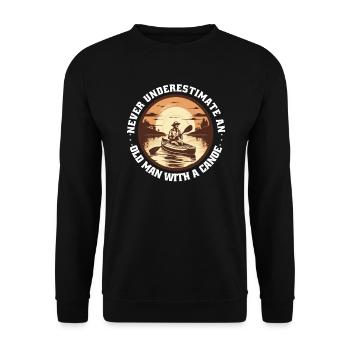 CANOË Kayak Canadier-Canoë Kayak Vieil Homme - Sweat-shirt Unisexe - noir - Devant - Alina (178cm) & Michal (187cm)